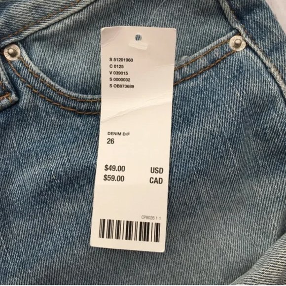 🍉 NWT Urban Outfitters BDG High Rise Denim Shorts 26 - Picture 3 of 8